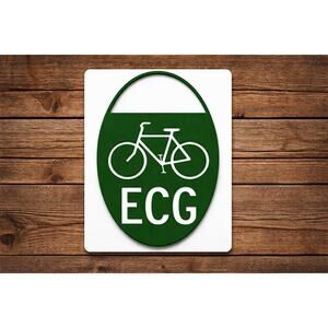 East Coast Greenway ECG Trail Road Sign Maine - Florida Cycling Biking Bike